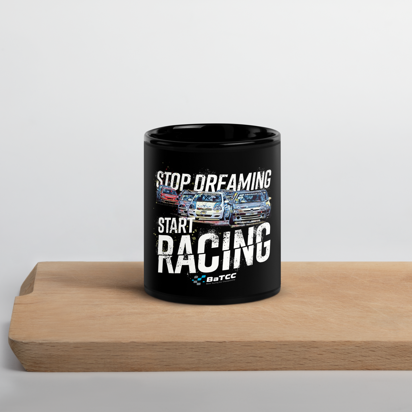 ABC Race Black Mug