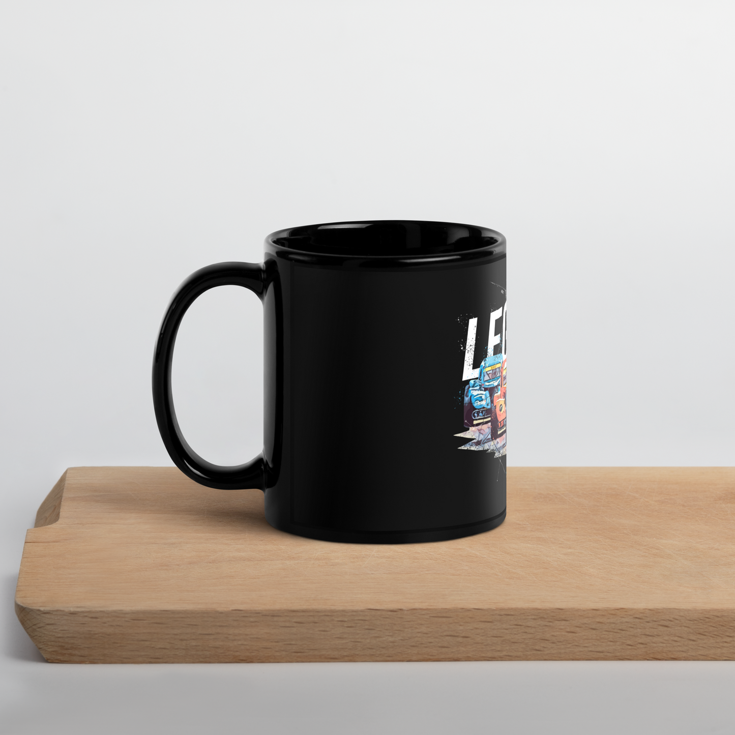 Legends Car Racing Black Mug
