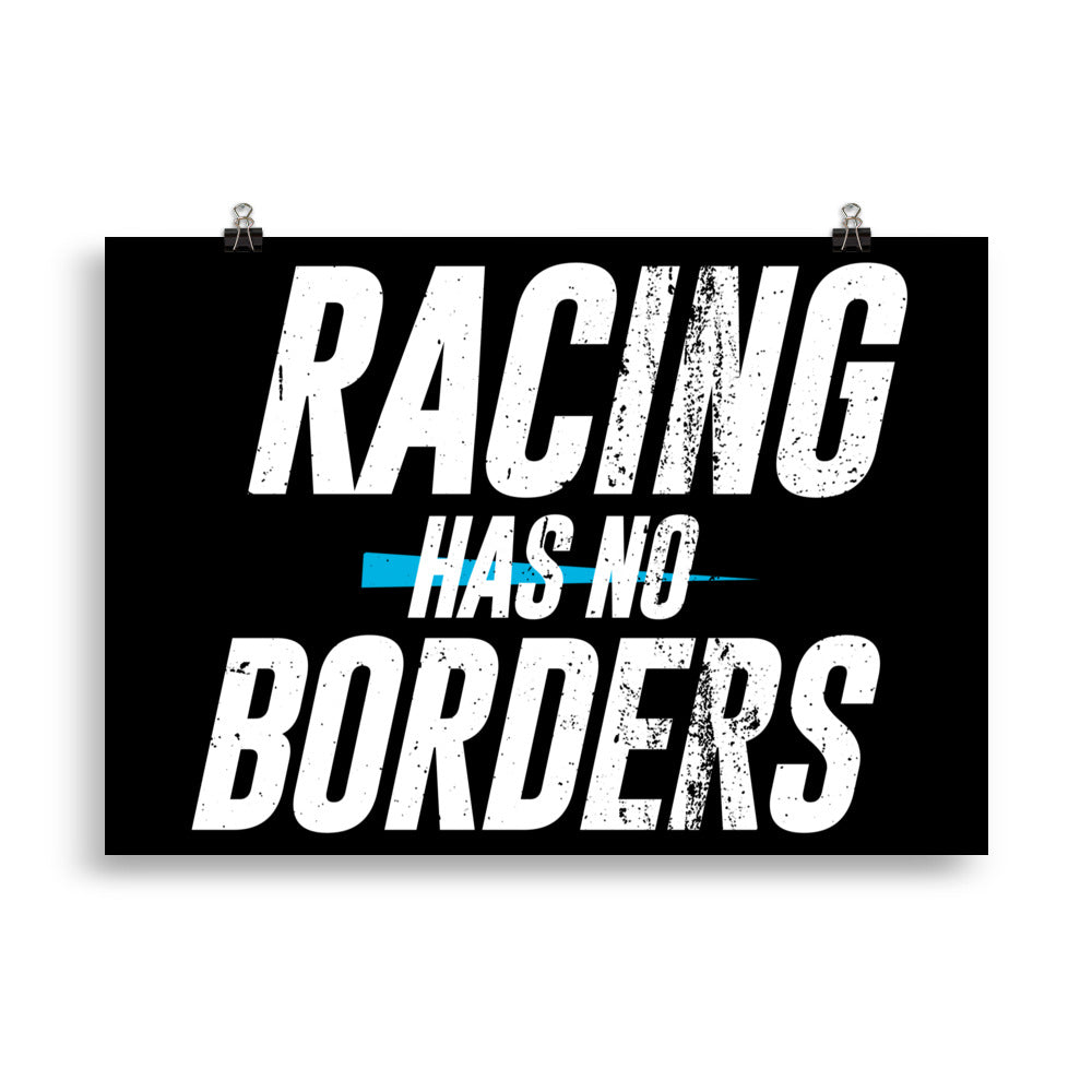 Poster Racing Has no Borders