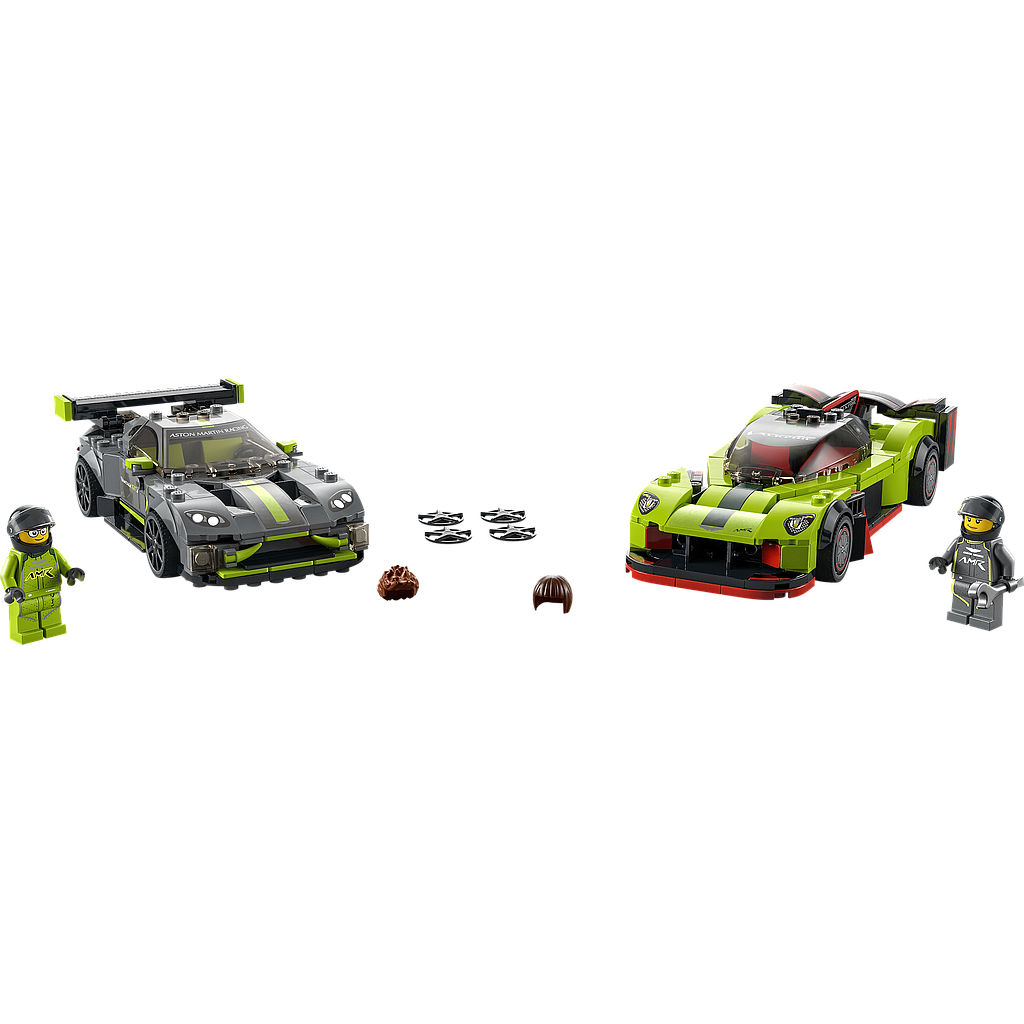 LEGO Speed Champions Aston Martin Valkyrie AMR Pro and Aston Martin Vantage GT3