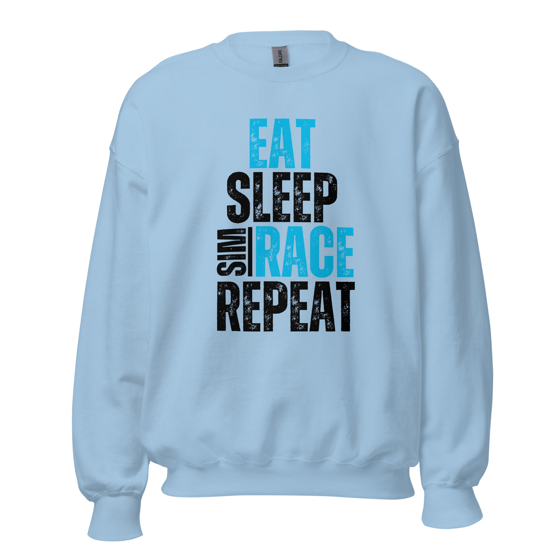 Eat. Sleep. Sim race. Repeat. Unisex Sweatshirt
