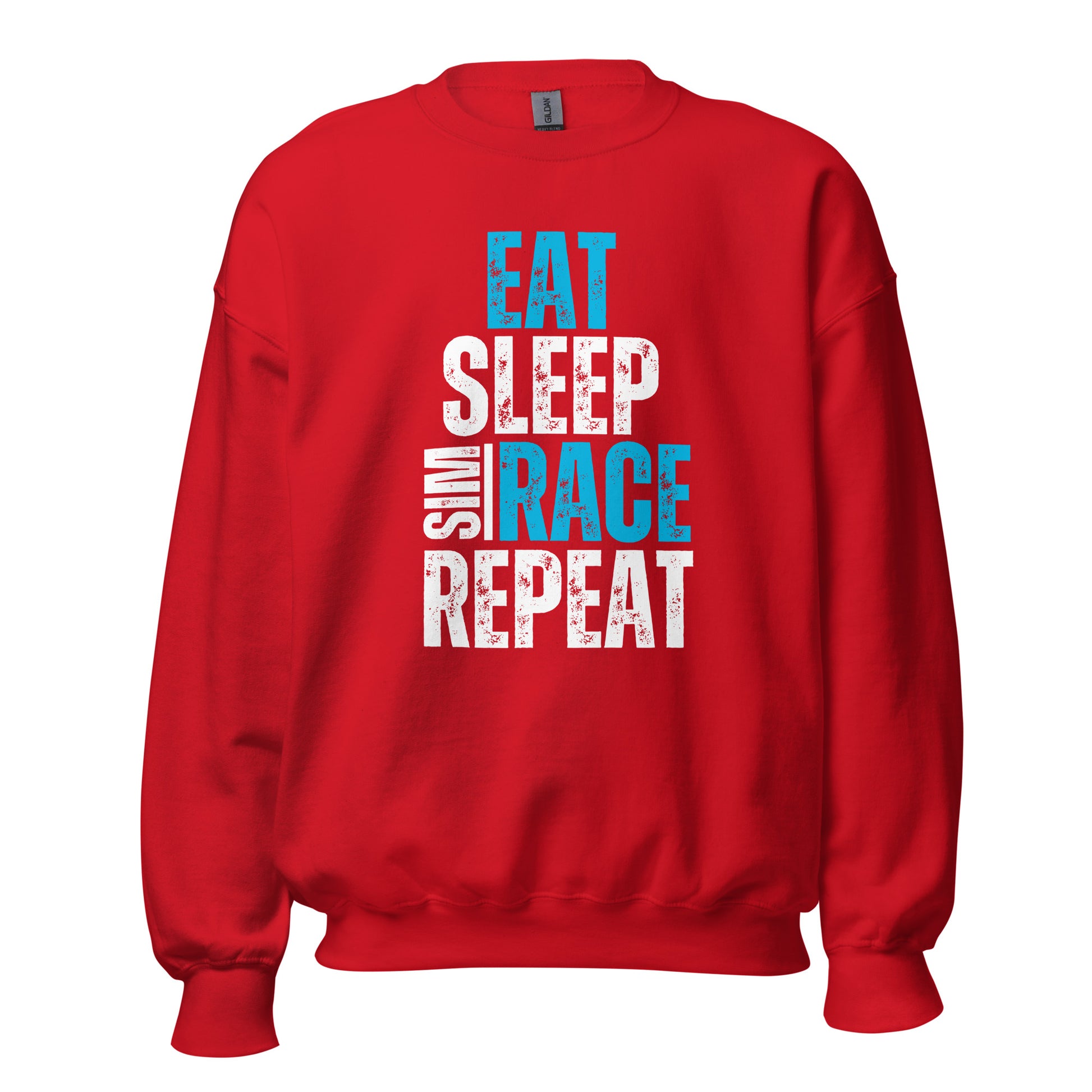 Eat. Sleep. Sim race. Repeat. Unisex Sweatshirt