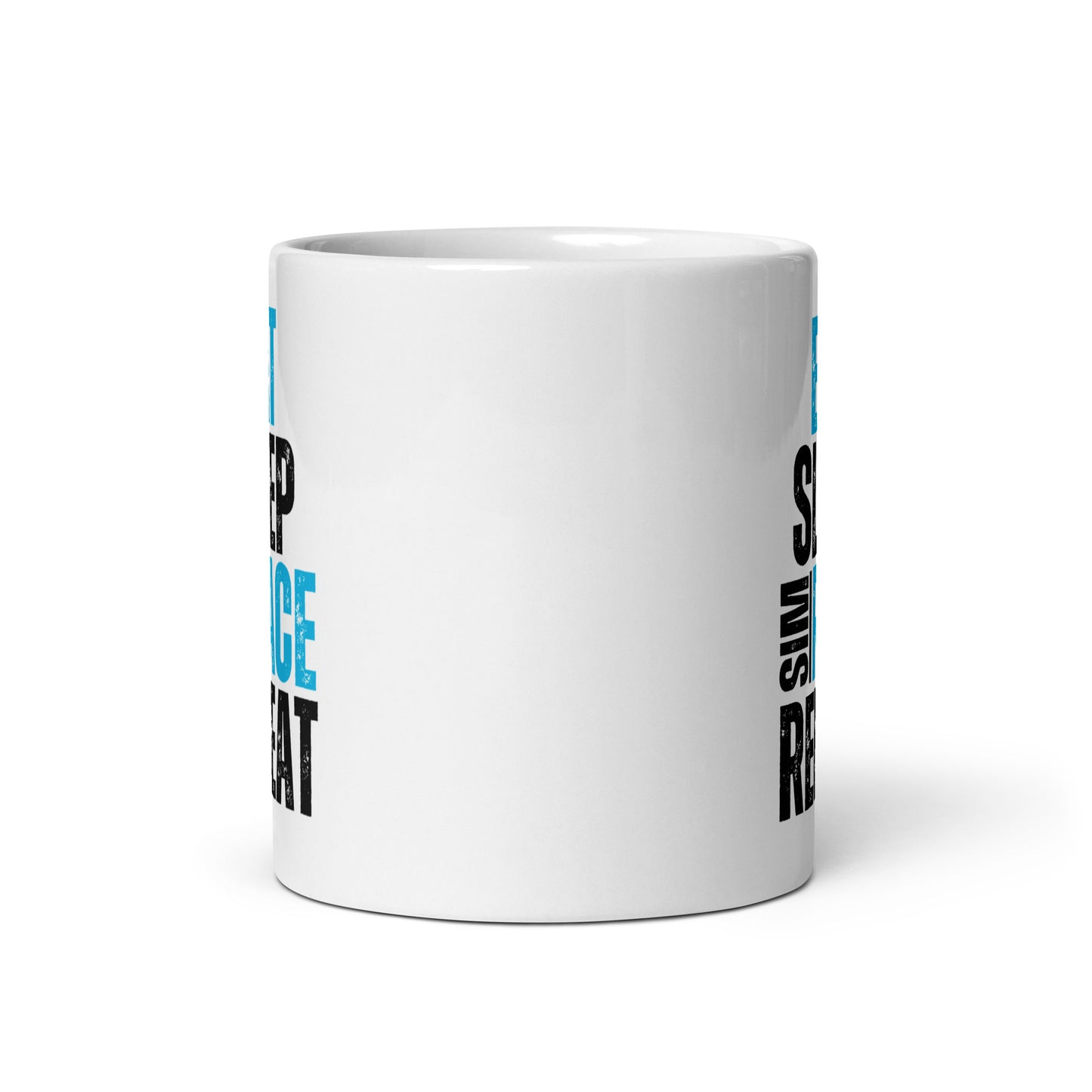 Eat. Sleep. Sim race. Repeat. Mug