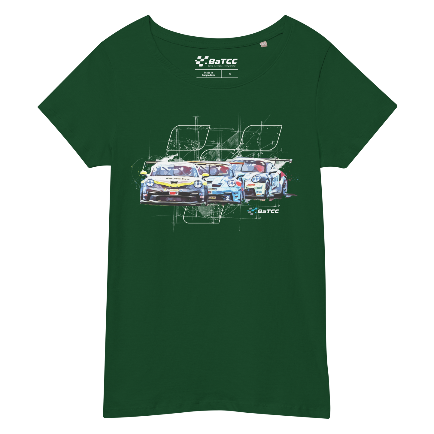 Women’s basic organic T-shirt Racing V1.0