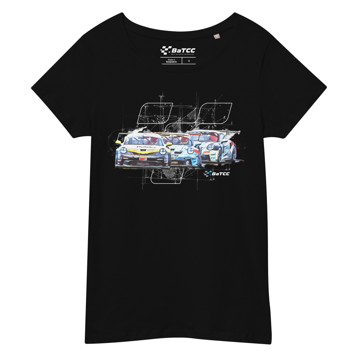 Women’s basic organic T-shirt Racing V1.0