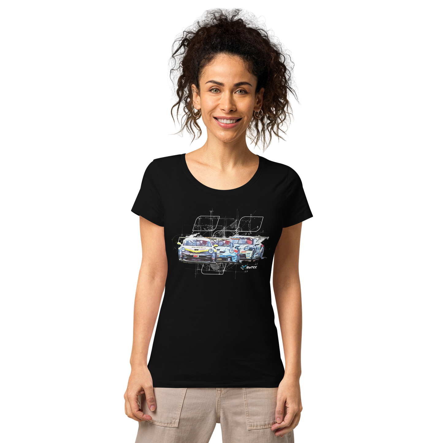 Women’s basic organic T-shirt Racing V1.0
