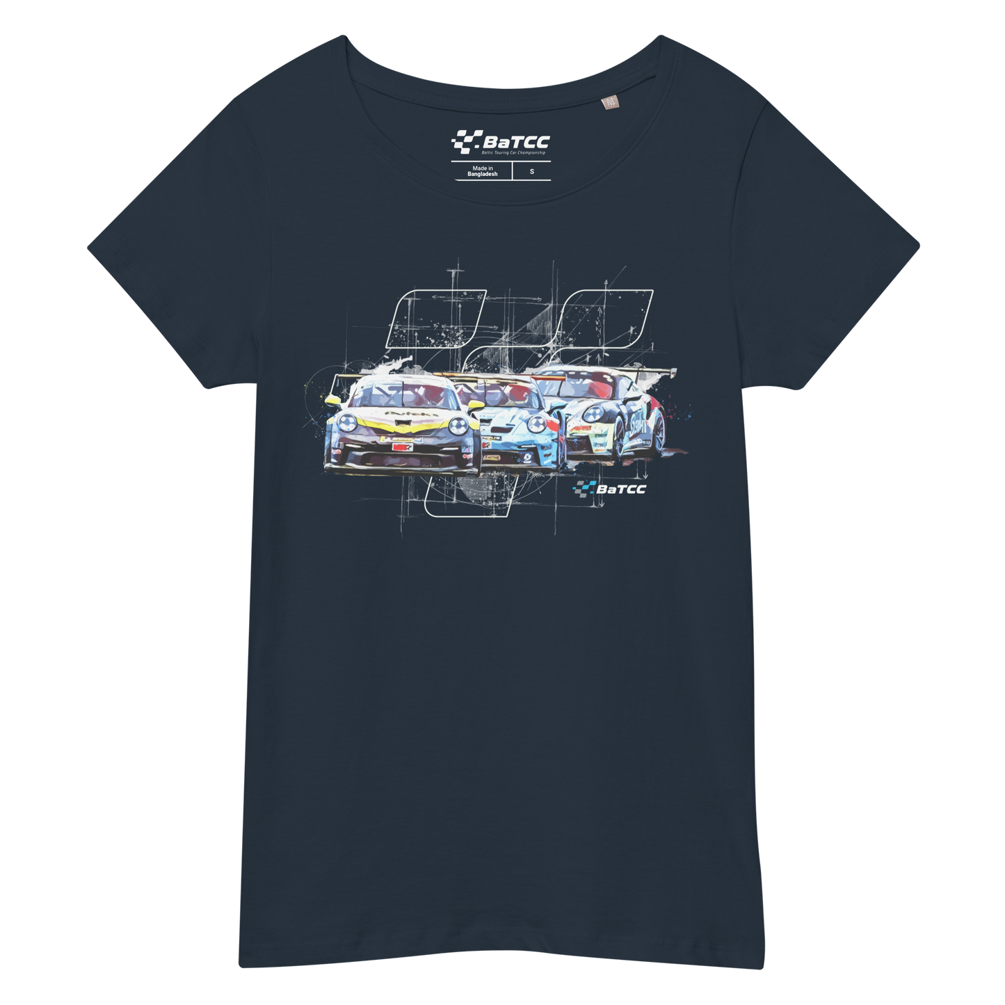 Women’s basic organic T-shirt Racing V1.0