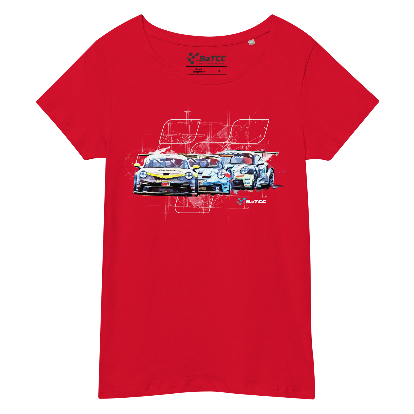 Women’s basic organic T-shirt Racing V1.0