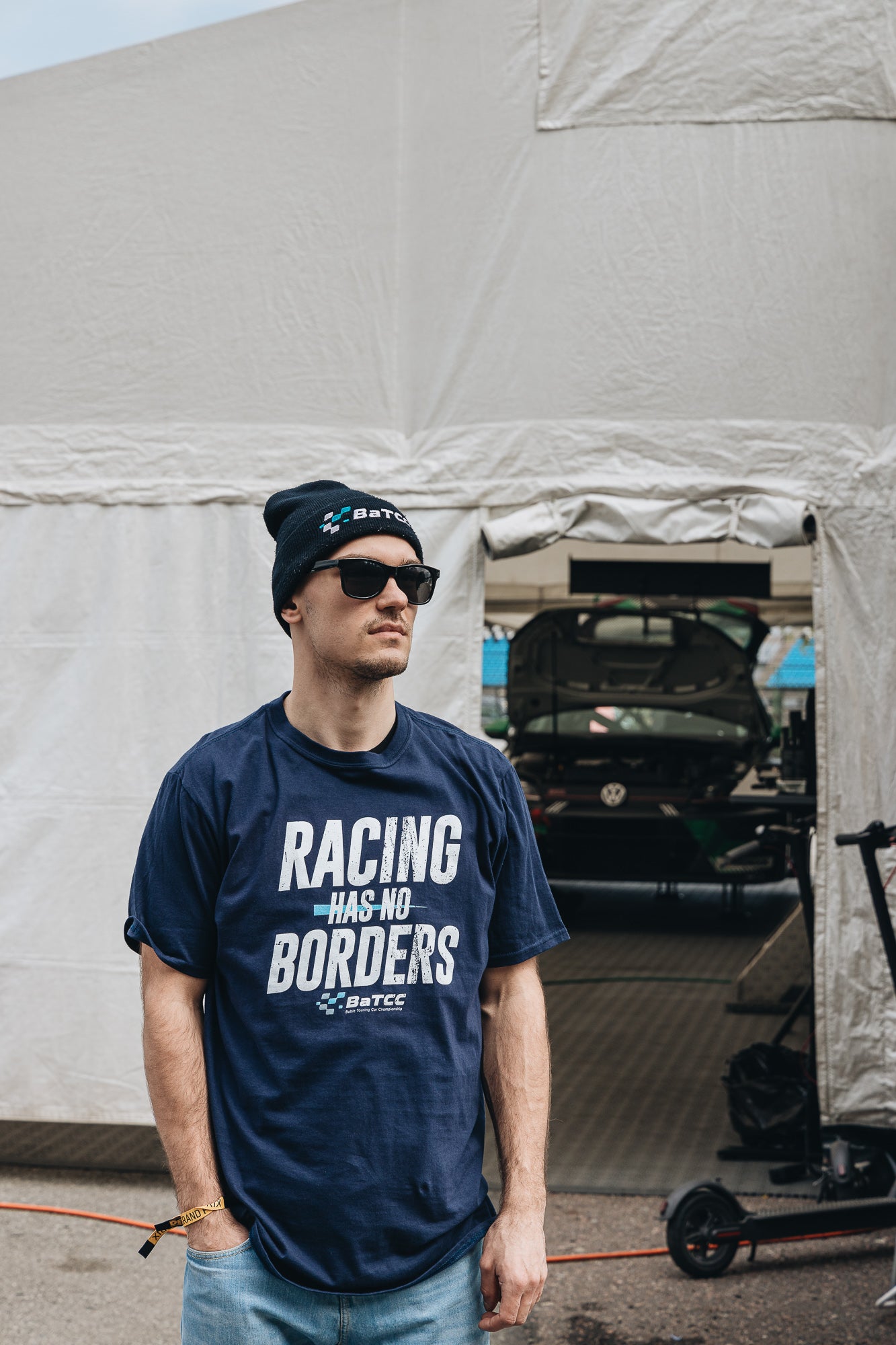 Racing has no borders Unisex T-Shirt