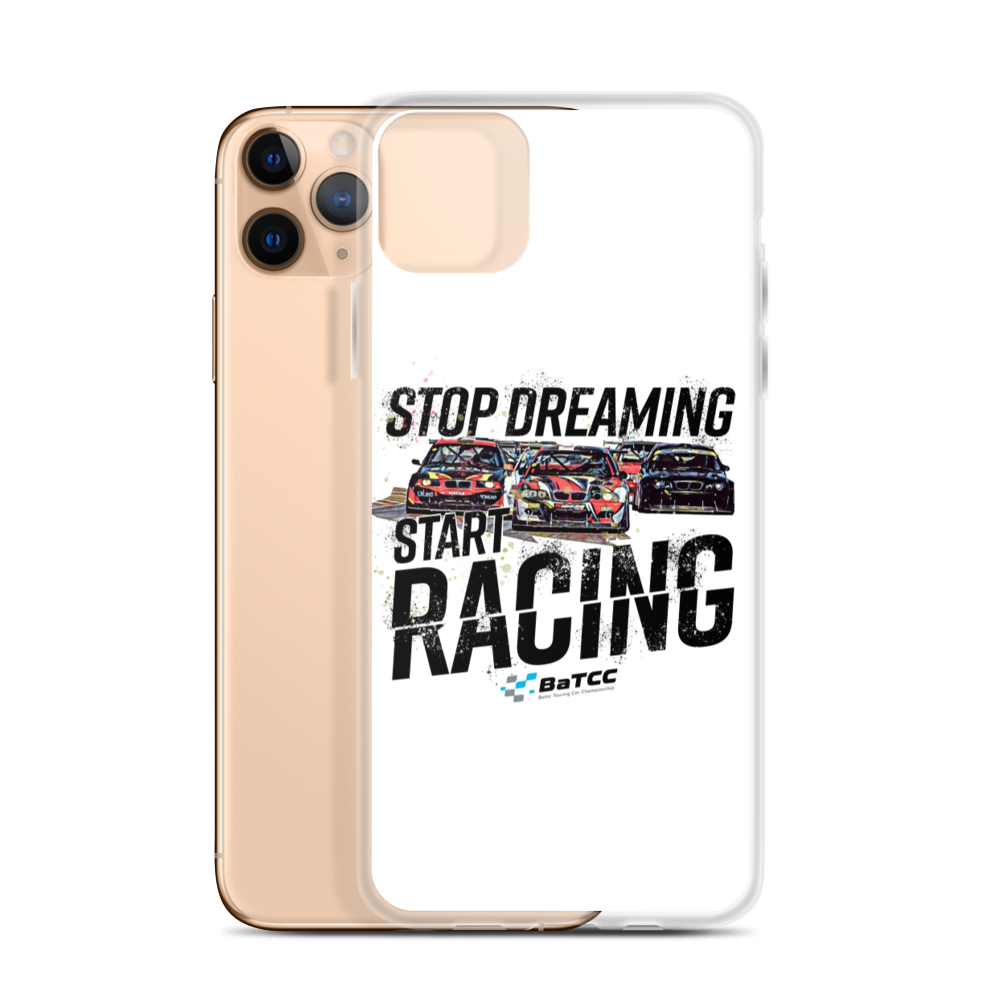 Stop Dreaming Start Racing iPhone Case
