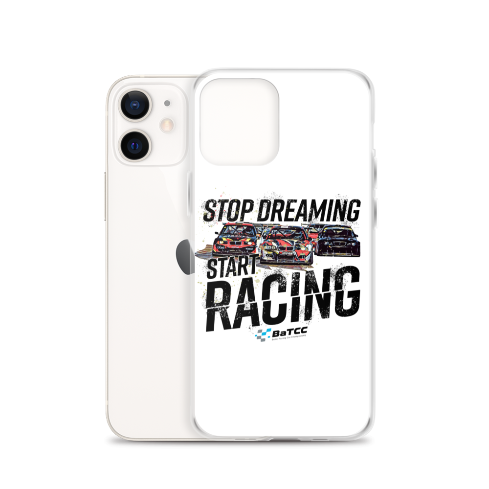 Stop Dreaming Start Racing iPhone Case