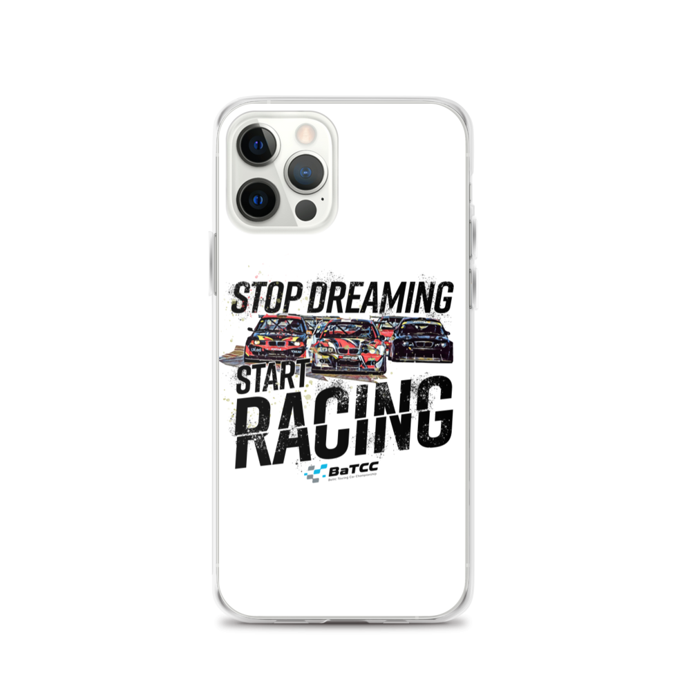 Stop Dreaming Start Racing iPhone Case