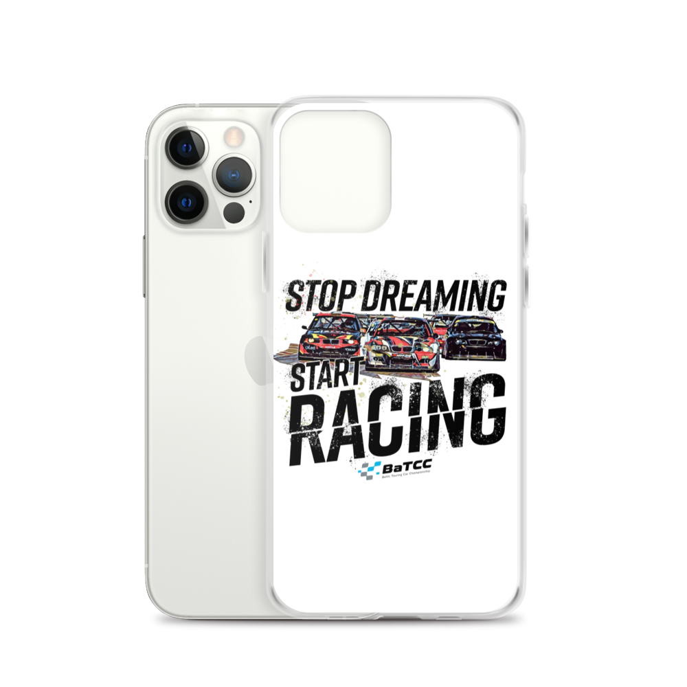 Stop Dreaming Start Racing iPhone Case