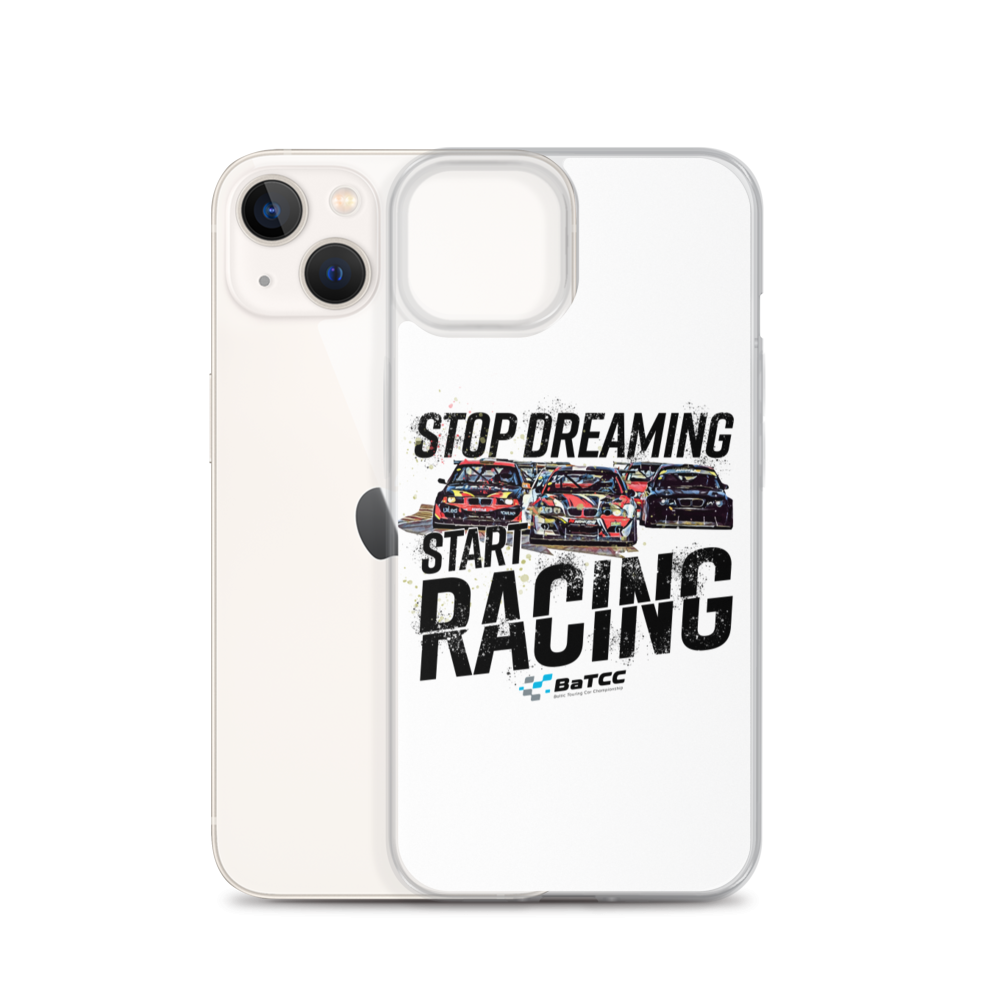 Stop Dreaming Start Racing iPhone Case