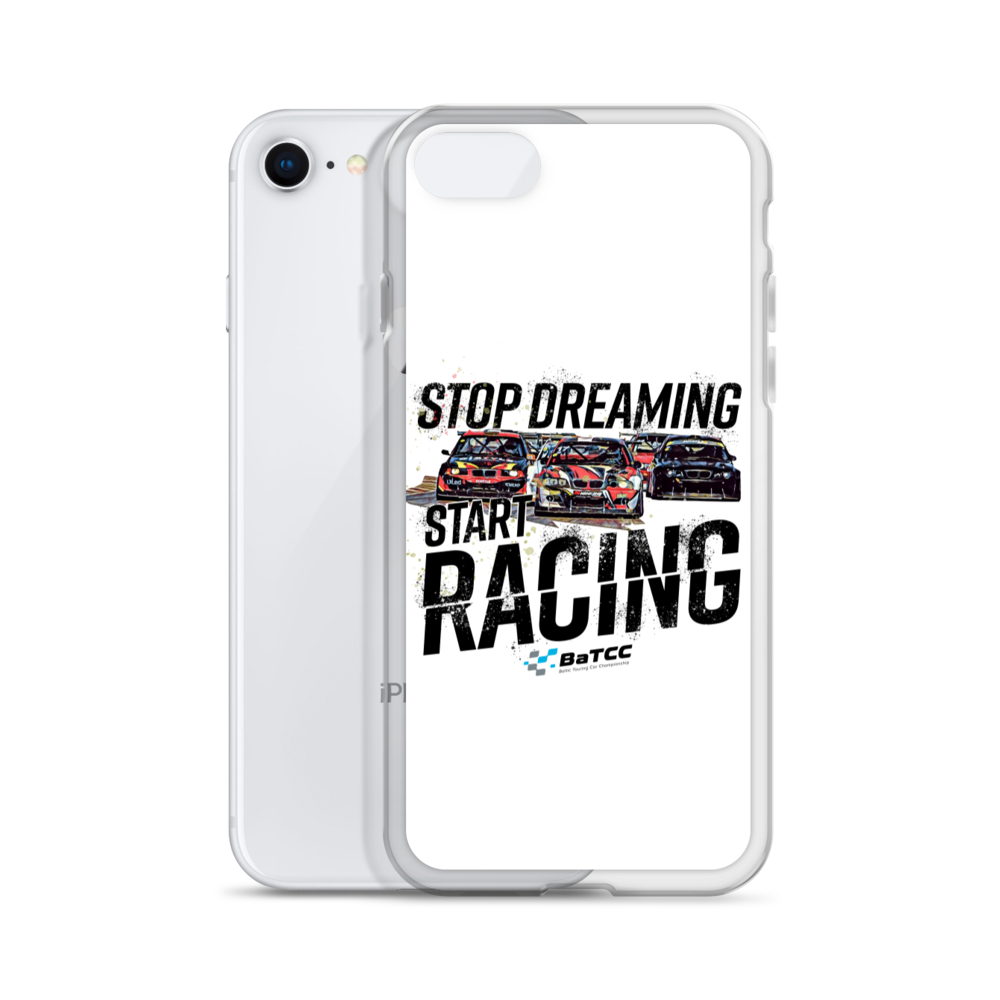 Stop Dreaming Start Racing iPhone Case