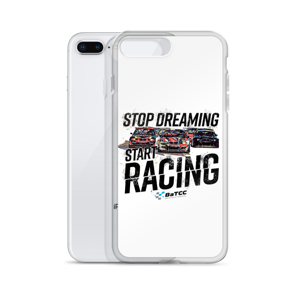 Stop Dreaming Start Racing iPhone Case