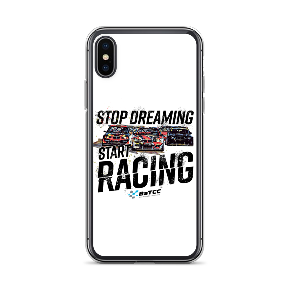 Stop Dreaming Start Racing iPhone Case