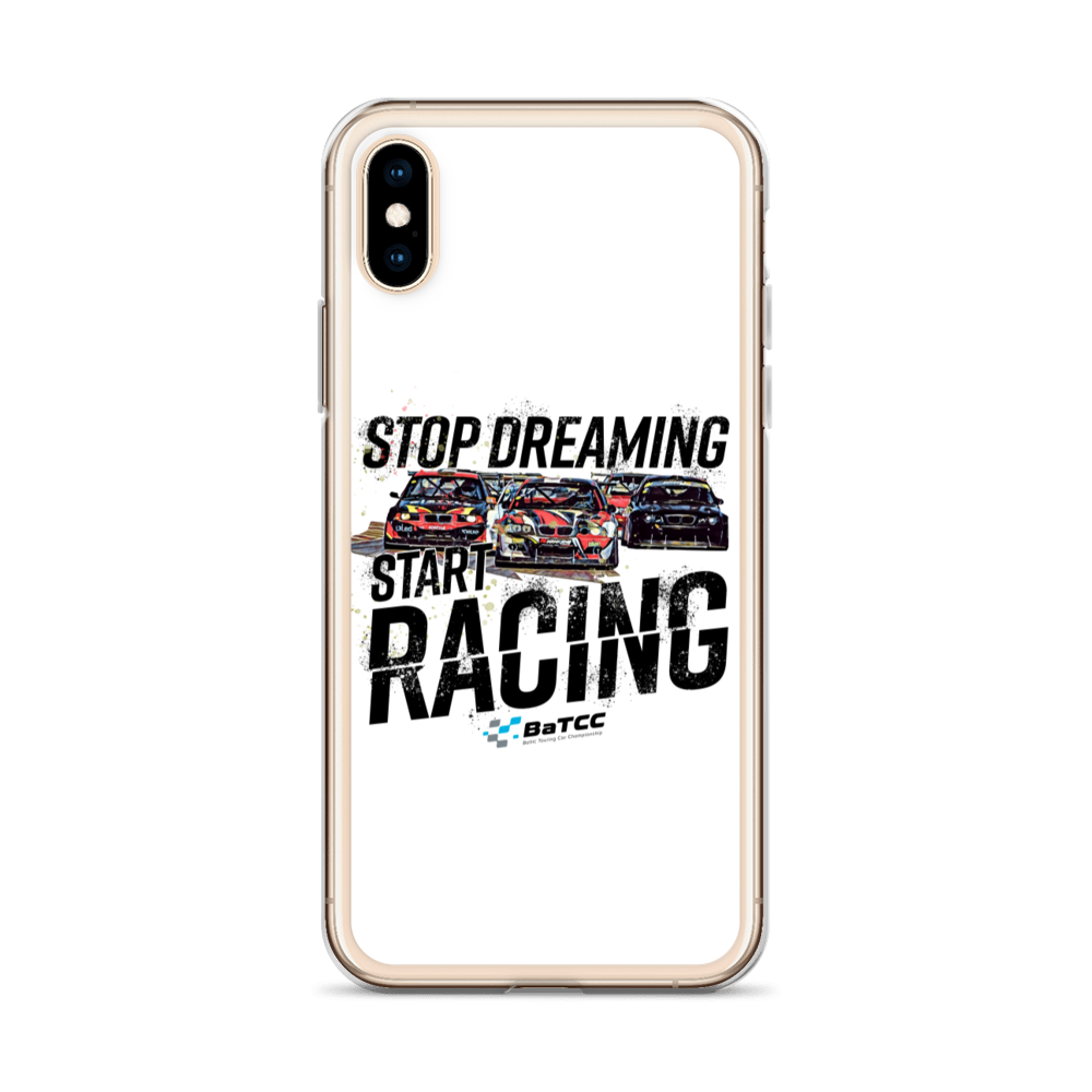 Stop Dreaming Start Racing iPhone Case