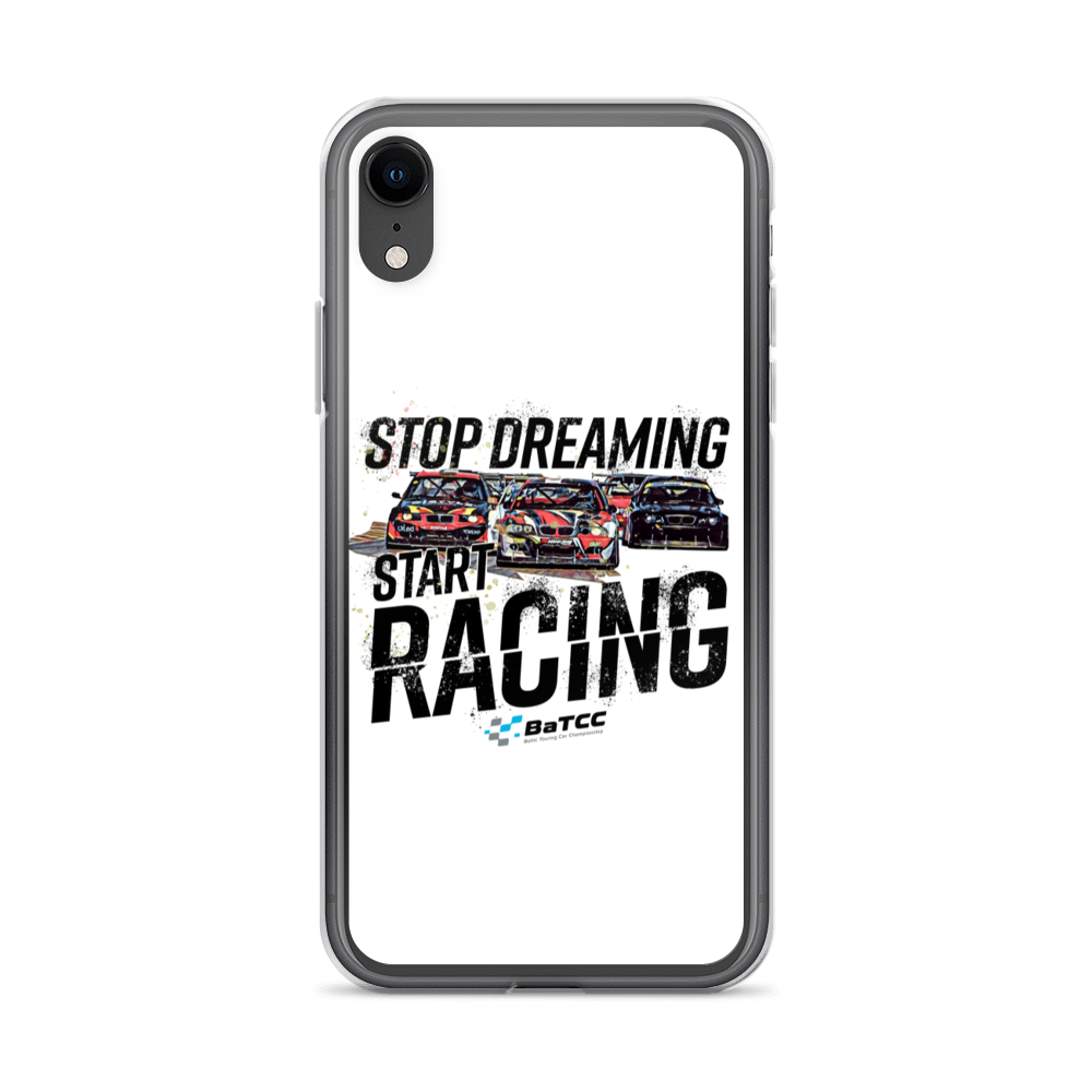 Stop Dreaming Start Racing iPhone Case