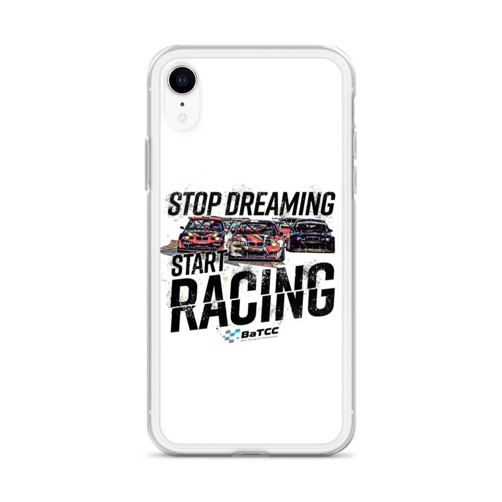 Stop Dreaming Start Racing iPhone Case