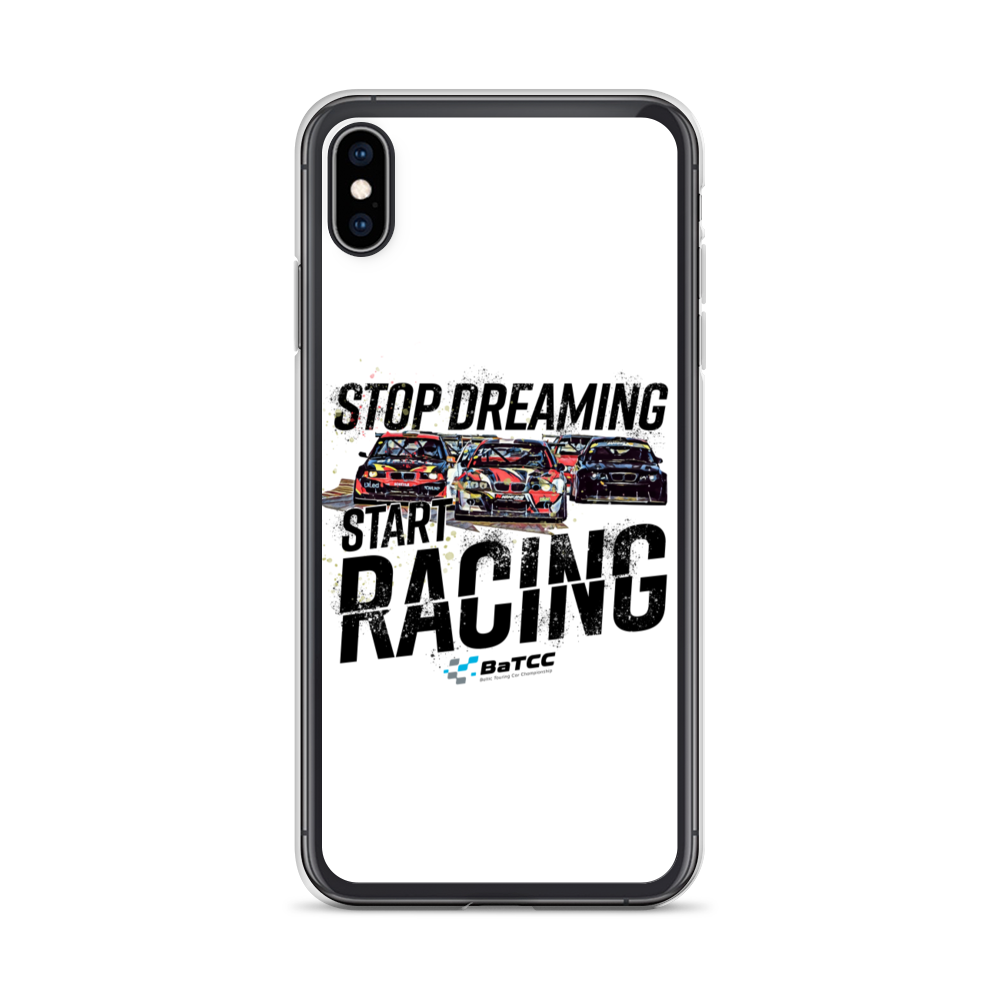 Stop Dreaming Start Racing iPhone Case