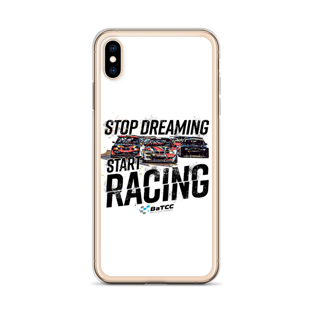 Stop Dreaming Start Racing iPhone Case