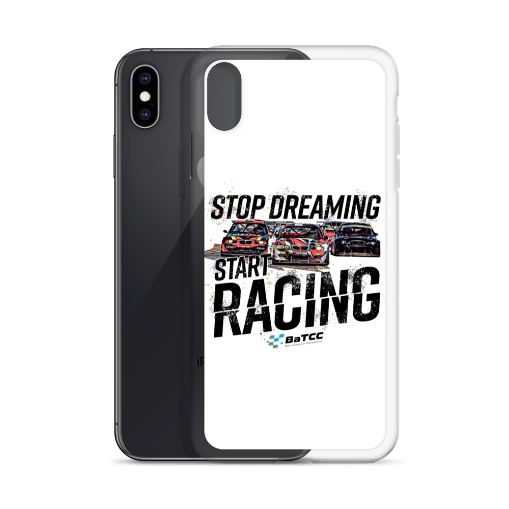 Stop Dreaming Start Racing iPhone Case