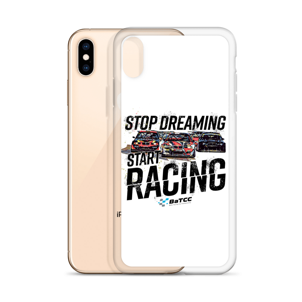 Stop Dreaming Start Racing iPhone Case