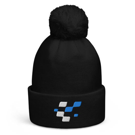 BaTCC flag Pom pom beanie