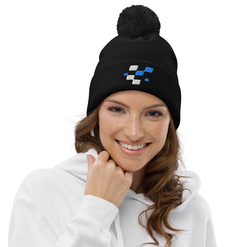 BaTCC flag Pom pom beanie
