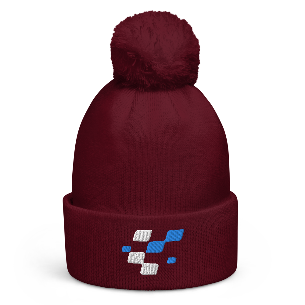 BaTCC flag Pom pom beanie