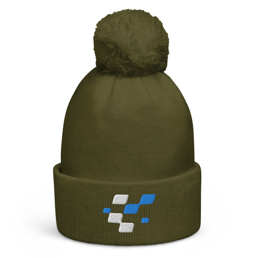 BaTCC flag Pom pom beanie