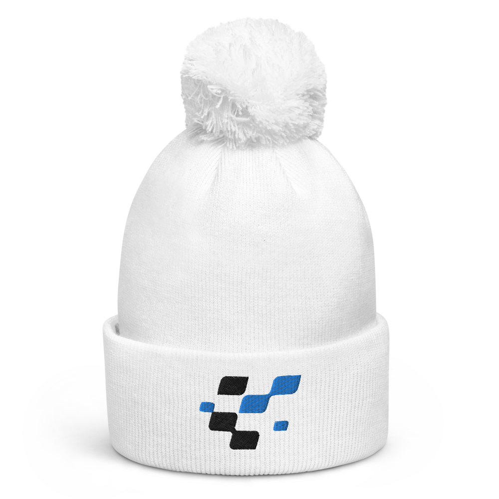 BaTCC flag Pom pom beanie