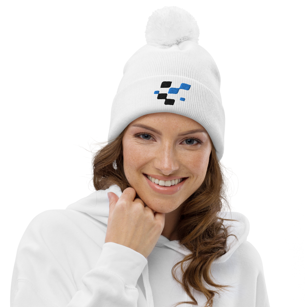 BaTCC flag Pom pom beanie