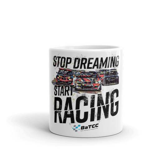 Stop Dreaming Start Racing Mug