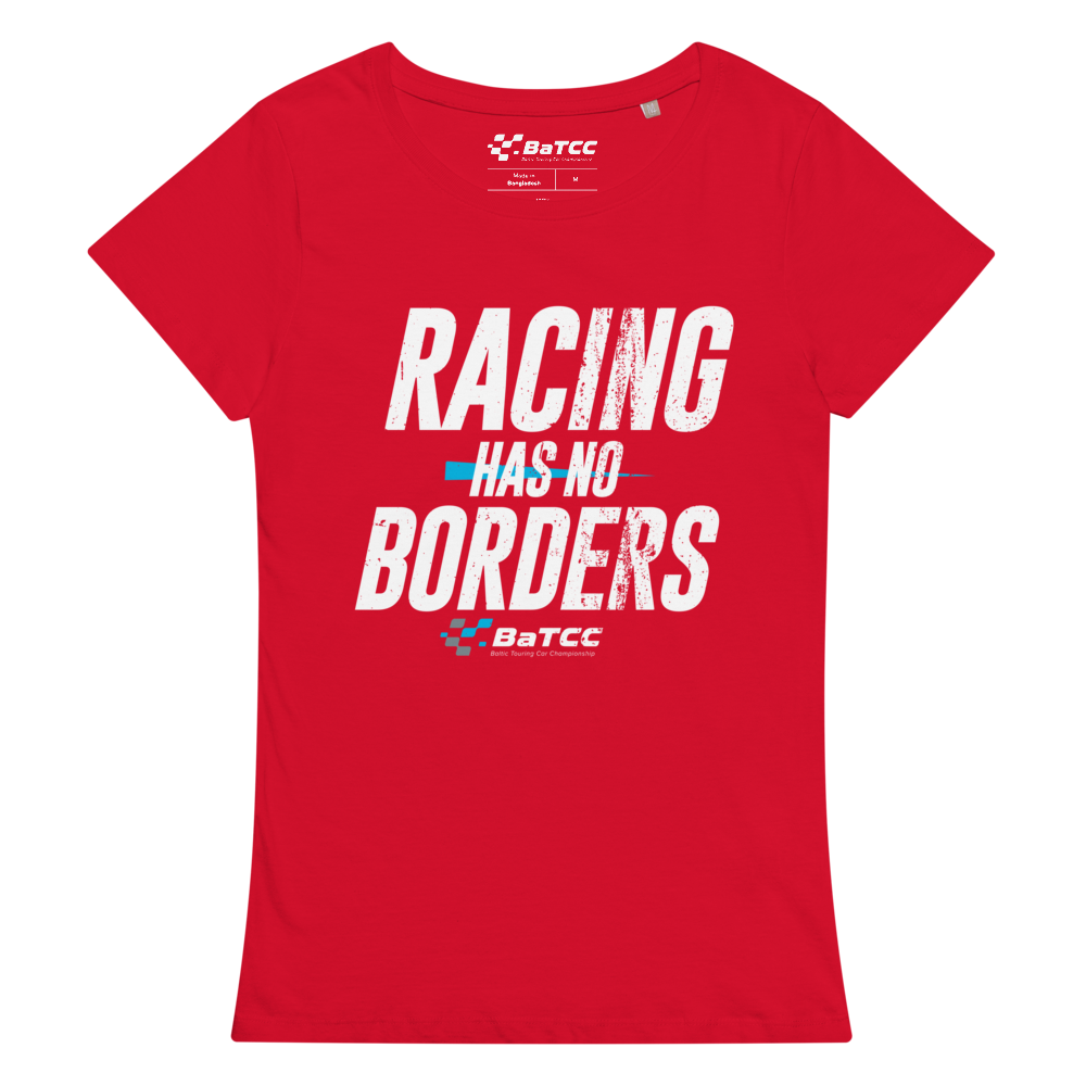 Racing has no borders Women’s basic organic t-shirt