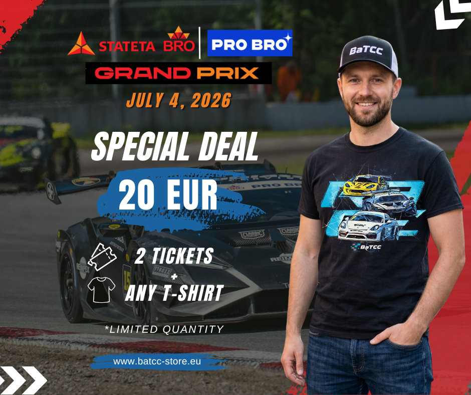 STATETA BRO|PRO BRO GRAND PRIX KAUNAS 2026 OFFER (2 tickets + t-shirt), Limited quantity