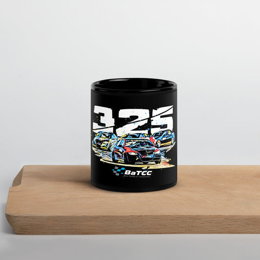 325 Racing Car Black Glossy Mug