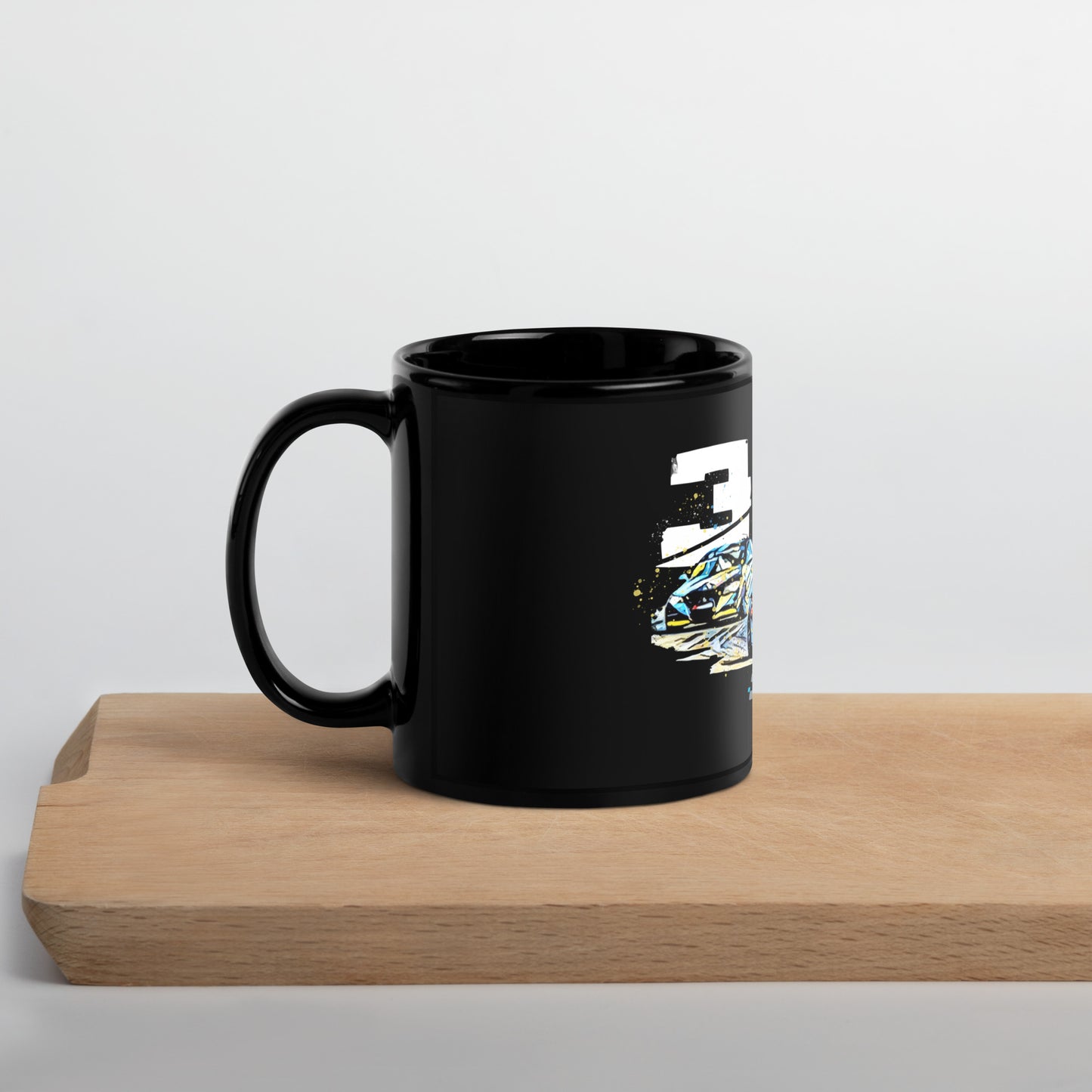 325 Racing Car Black Glossy Mug