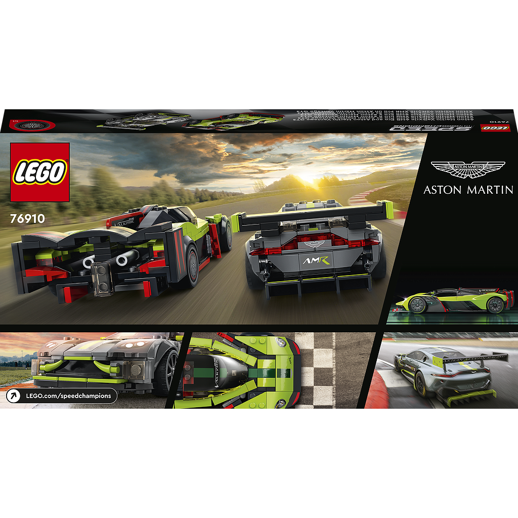 LEGO Speed Champions Aston Martin Valkyrie AMR Pro and Aston Martin Vantage GT3