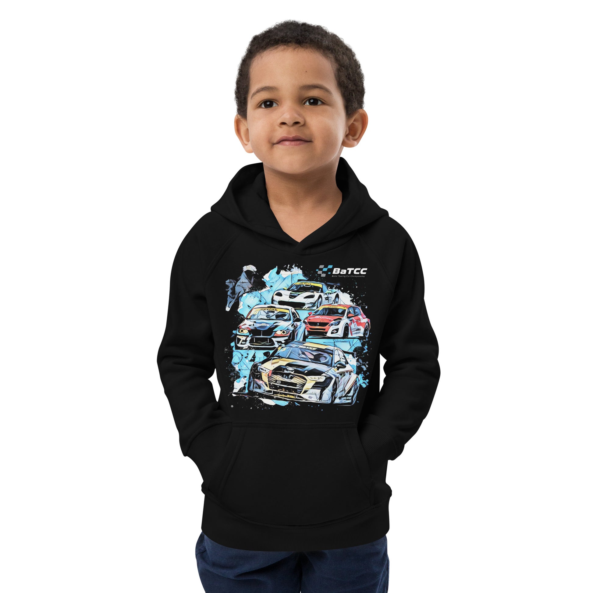 Touring Cars Racing Kids eco hoodie