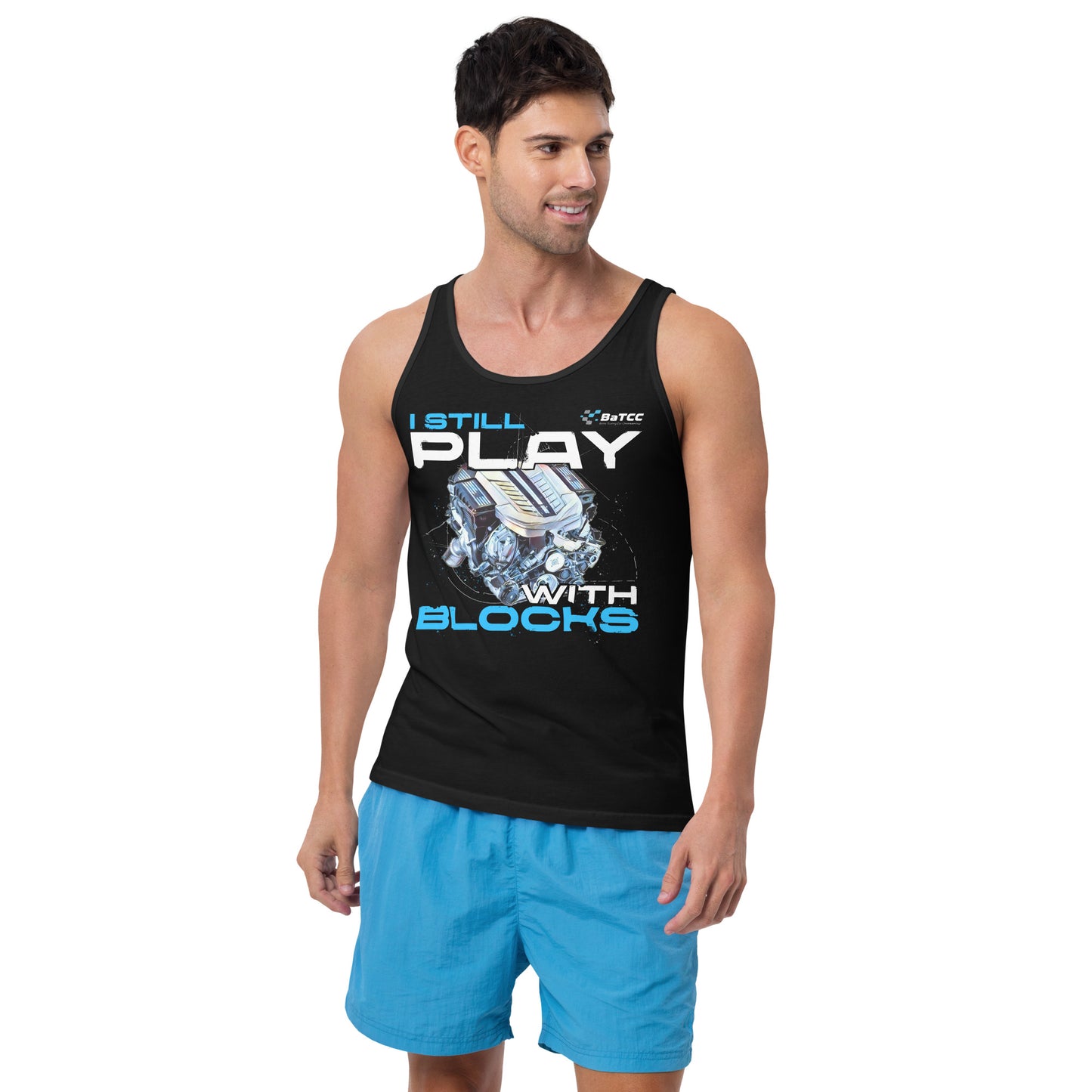 I Still Play with Blocks Engine Unisex Tank Top