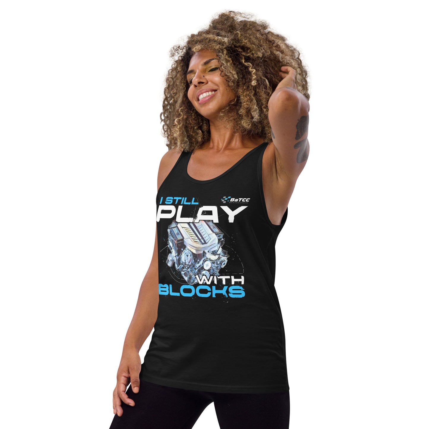 I Still Play with Blocks Engine Unisex Tank Top