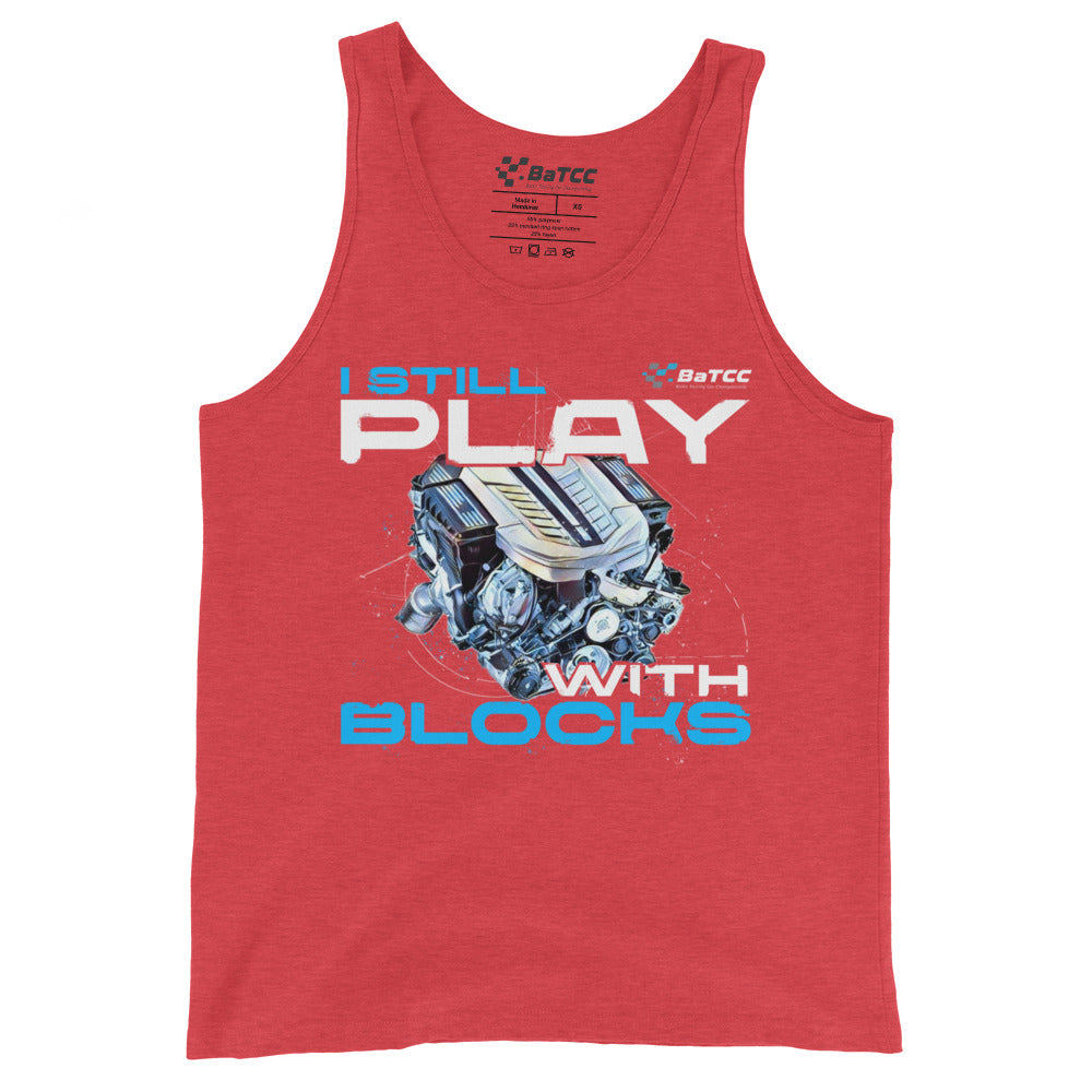 I Still Play with Blocks Engine Unisex Tank Top