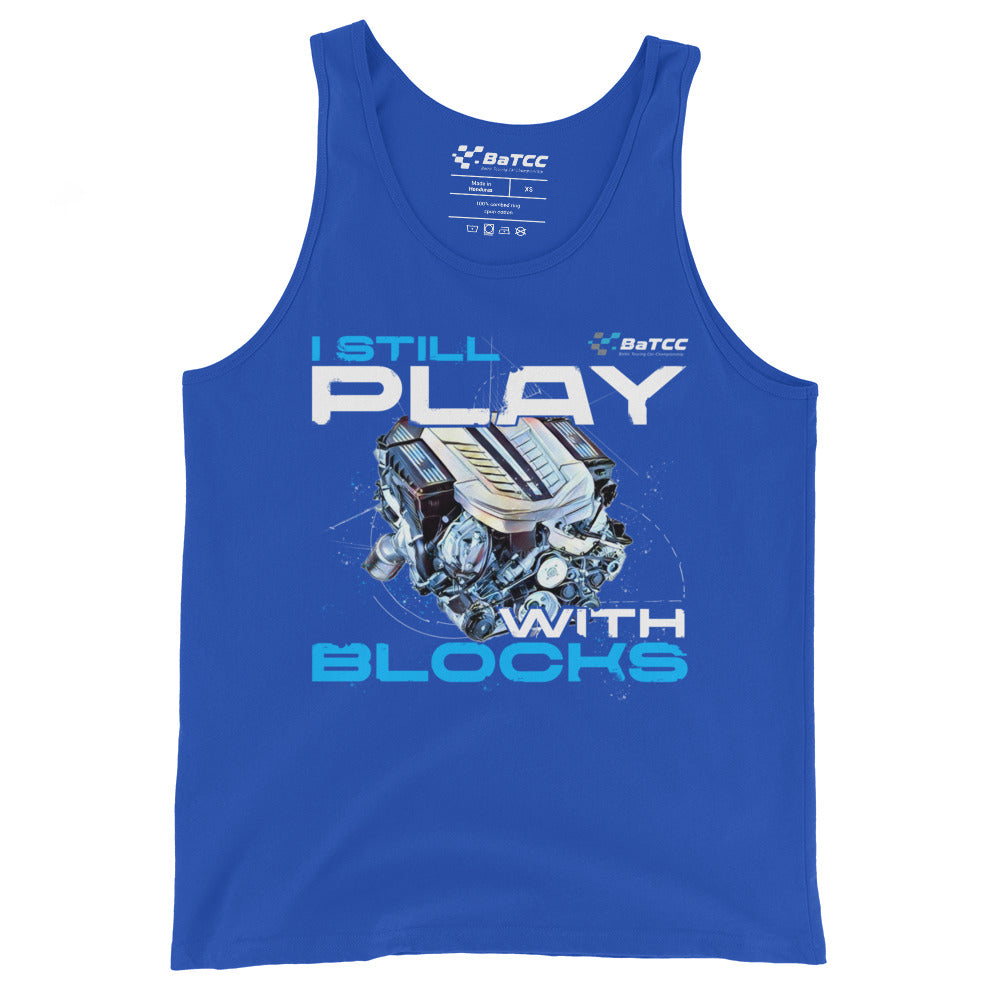 I Still Play with Blocks Engine Unisex Tank Top