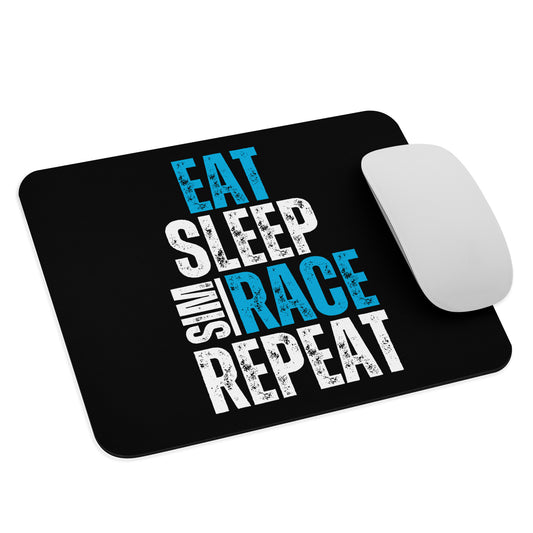 Eat. Sleep. Sim race. Repeat. Mouse pad