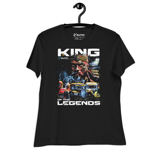 Entspanntes Damen-T-Shirt „King of The Legends“.