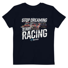 Load image into Gallery viewer, Stop Dreaming Start Racing Kids Eco T-shirt