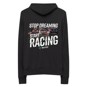 Stop Dreaming Start Racing Unisex Zip Hoodie