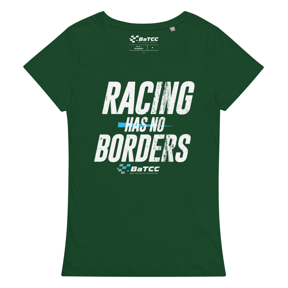 Racing has no borders Women’s basic organic t-shirt